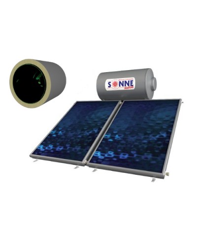 Ηλιακός Θερμοσίφωνας Glass - SONNE T 200 με 2 Επιλεκτικούς Συλλέκτες Atlas 3,20m² - Τριπλής Ενέργειας