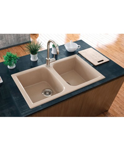 Νεροχύτης κουζίνας διπλός VENICE 450 ELLECI