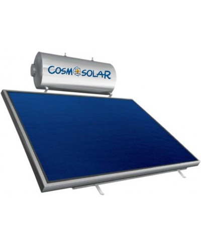 Ηλιακός Θερμοσίφωνας Glass - COSMOSOLAR GL 120 με Επιλεκτικό Συλλέκτη 1,95m² - Διπλής Ενέργειας - Οριζόντιος