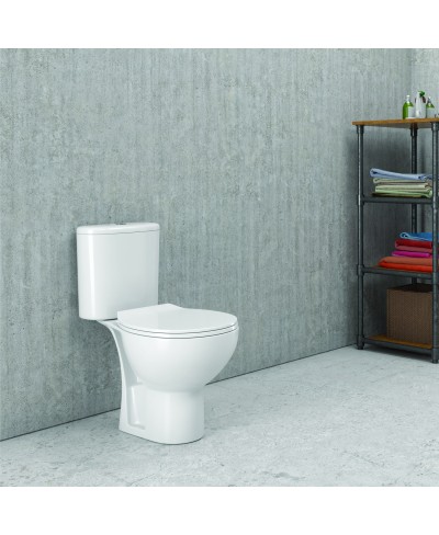 Σετ λεκάνη χαμηλής πίεσης rimless πισωστ. VENICE TR 128R KARAG