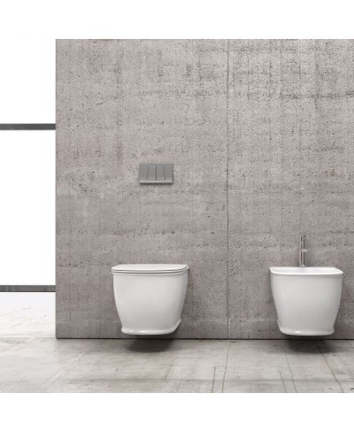 Λεκάνη αναρτώμενη rimless με κάλυμμα GENESIS CH 10150 KARAG