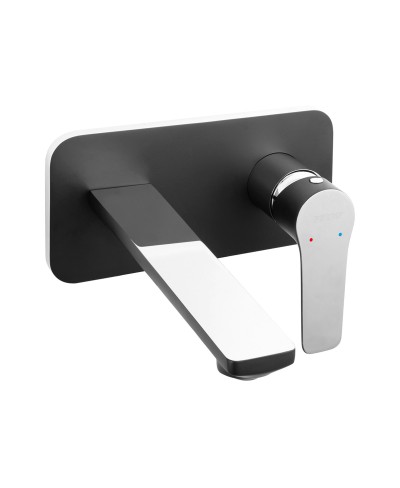 Μπαταρία νιπτήρος εντοιχισμού Black/Chrome ADORE BDR3PABLC FERRO