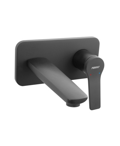 Μπαταρία νιπτήρος εντοιχισμού STRATOS Black BSC3PABL FERRO