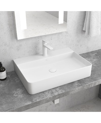 Νιπτήρας επικαθήμενος White Matt LT 2173-SMW KARAG 50x42x12cm