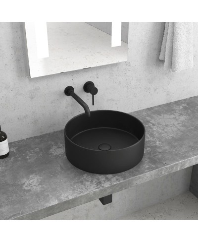 Νιπτήρας επικαθήμενος Black Matt LT 3134-MMB KARAG Ø35,5x12cm