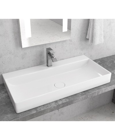 Νιπτήρας επικαθήμενος EDGE 6490 KARAG 90x45x11cm