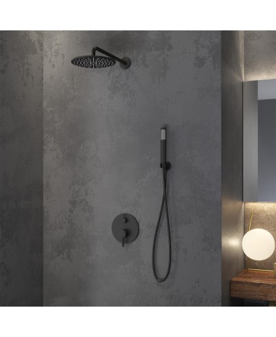 Σετ μπαταρίας εντοιχισμού ντους ARTEMIS Nero SO510-N KARAG