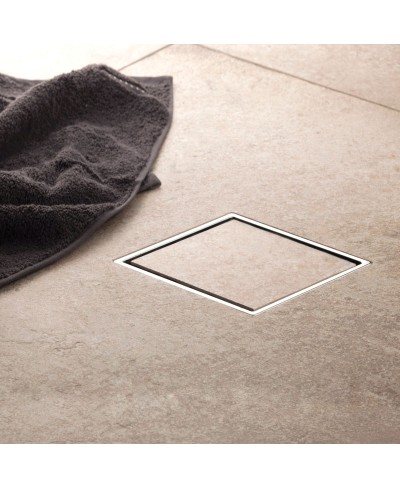 Ανοξείδωτο σιφόνι δαπέδου Confluo CERAMIC 1 Large PESTAN 15x15cm