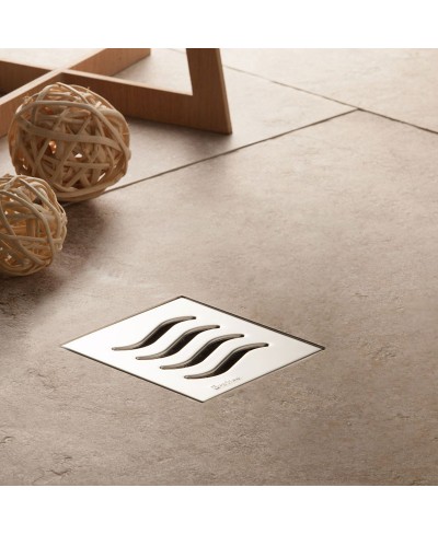 Ανοξείδωτο σιφόνι δαπέδου Confluo DRY 1 PESTAN 10x10cm