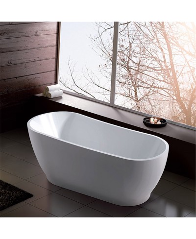 Μπανιέρα ελεύθερης τοποθέτησης ATENA K-1527W Λευκή KARAG 170x80x68cm