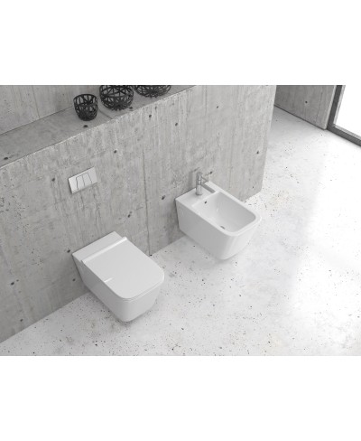 Λεκάνη αναρτώμενη rimless με κάλυμμα LT 003 KARAG