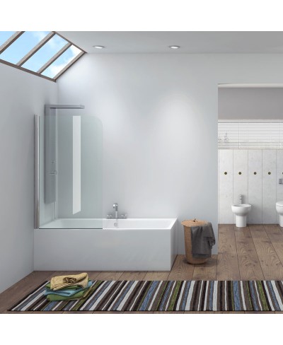 Πάνελ μπανιέρας σταθερό με διάφανο κρύσταλλο IRO Χρωμέ KARAG