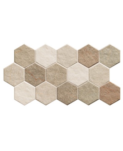 Πλακάκι HEX Stonehenge Earth KARAG 26,5x51cm