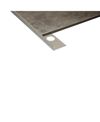 Διακοσμιτικό προφίλ πλακιδίων Matt Silver XQ-01 KARAG 0,8x250cm
