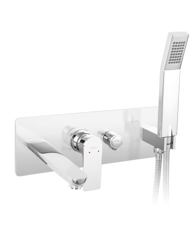 Μπαταρία λουτρού εντοιχισμού ALGEO SQUARE BAQ11P FERRO