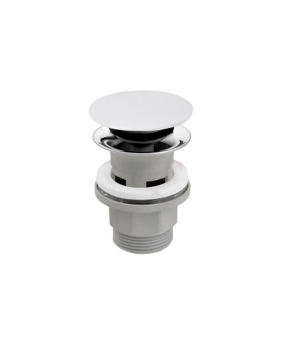 Βαλβίδα νιπτήρος με υπερχείλιση λευκή S288PPC-B FERRO