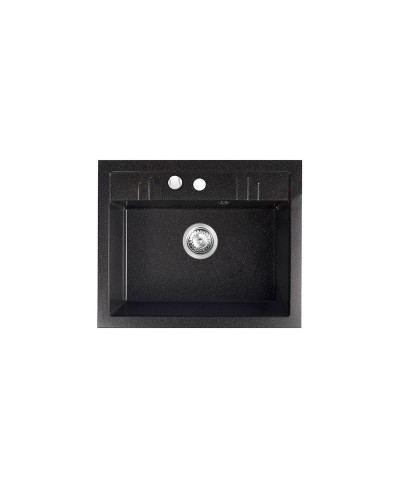 Νεροχύτης κουζίνας γραφίτη λαμπερό DRGM1/48/58HA FERRO 58x48cm