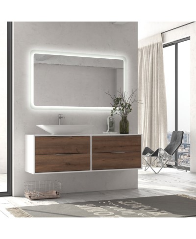 Καθρέπτης με φωτισμό ADEL KARAG 140x80x4cm