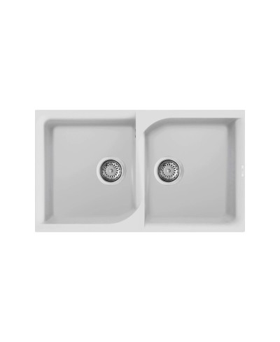 Νεροχύτης κουζίνας EGO 450 Bianco 68 ELLECI 86x50cm