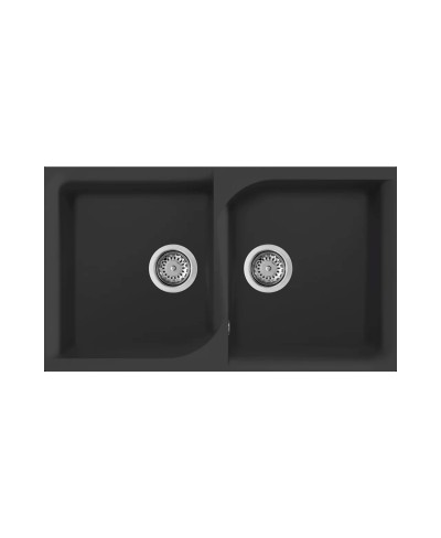 Νεροχύτης κουζίνας EGO 450 Nero 40 ELLECI 86x50cm