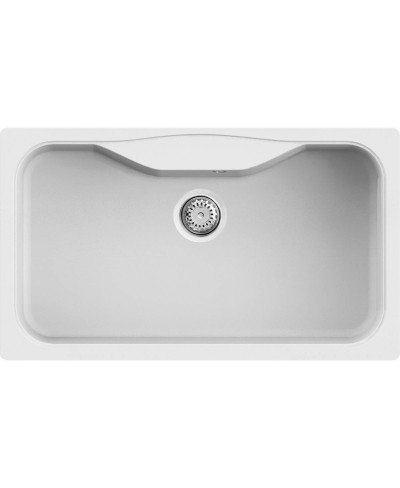 Νεροχύτης κουζίνας FOX 360 Bianco 68 ELLECI 86,3x50,3cm