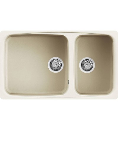 Νεροχύτης κουζίνας FOX 450 Bianco Antico 62 ELLECI 86,4x50,3cm