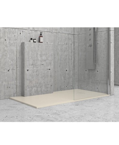 Ντουζιέρα ορθογώνια υψηλής αντοχής PIETRA Cream KARAG 70x140x2,5cm