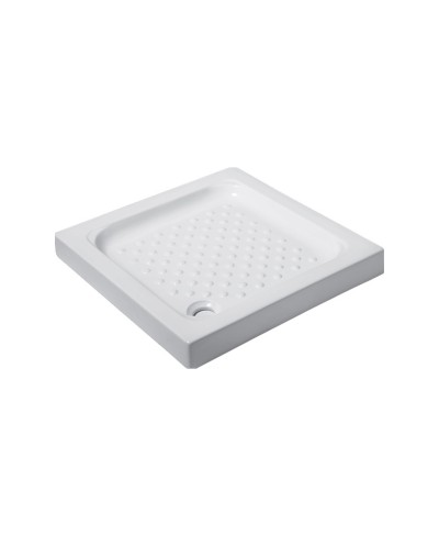 Ντουζιέρα τετράγωνη πορσελάνης PORCELAIN KARAG 80x80x9cm