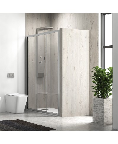 Καμπίνα από τοίχο σε τοίχο με σατινέ κρύσταλλο PENTA 300 KARAG 130x190cm