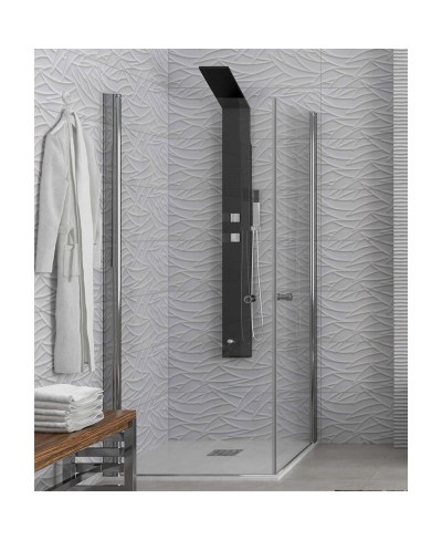 Καμπίνα τετράγωνη με διάφανο κρύσταλλο S1 KARAG 80x80x185cm