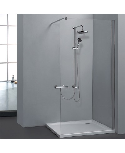 Σταθερό πάνελ καμπίνας με διάφανο κρύσταλλο FREE 1 KARAG 120x200cm