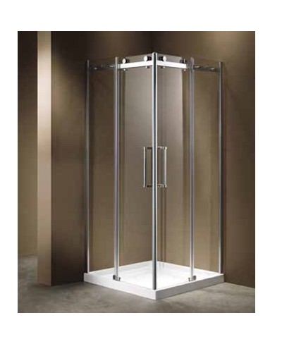 Καμπίνα τετράγωνη με διάφανο κρύσταλλο ELIXIR 100 KARAG 90x90x190cm