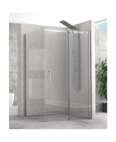 Καμπίνα από τοίχο σε τοίχο με διάφανο κρύσταλλο RIGEL 500 KARAG 100x195cm
