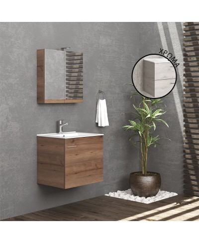 Βάση με ανοιγόμενη πόρτα Ice Oak 8902 NEW BITOLA 60 KARAG 59x45x55cm