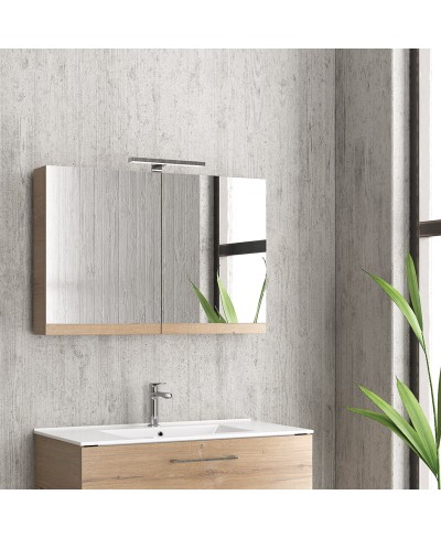 Καθρέπτης ανοιγόμενος με δύο πόρτες Elvezia 8502 Collection:NEW KARAG 90x13x60cm