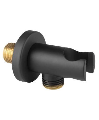 Παροχή σπιράλ ντους με βάση στήριξης μαύρη PKN14BL FERRO