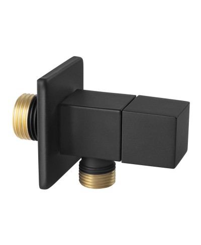 Γωνιακός διακόπτης ροής Μαύρος Z294-BL FERRO 1/2x1/2"