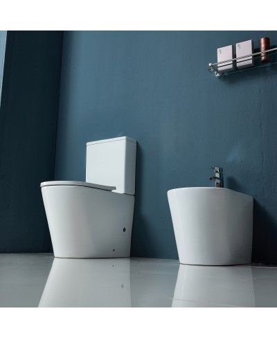 Σετ λεκάνη χαμηλής πίεσης rimless ZINA LT 2149A KARAG