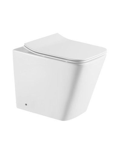 Λεκάνη δαπέδου tornado με κάλυμμα LT 062D White Glossy KARAG