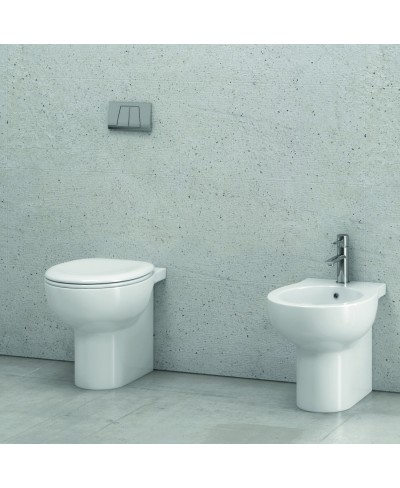 Λεκάνη δαπέδου rimless με κάλυμμα PAROS TR 171 KARAG