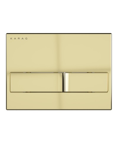 Πλακέτα καζανακίου διπλής λειτουργίας CARINA Gold Matt C226-029 KARAG
