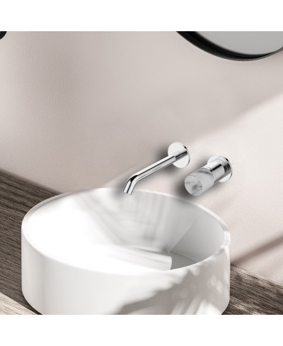 Μπαταρία νιπτήρος εντοιχισμού JOAN Marmo Bianco 24686-425A-MB KARAG