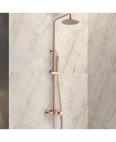 Μπαταρία σταθερού ντους με ρουξούνι ARTEMIS Rose Gold SO551B-RG KARAG