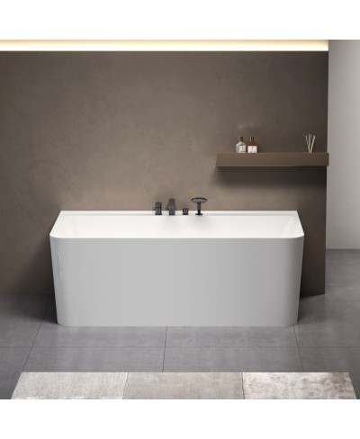 Μπανιέρα ελεύθερης τοποθέτησης RHODES C966 Λευκή ματ KARAG 170x80x59cm