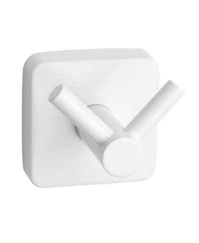 Άγκιστρο μπάνιου διπλό QUATTRO 4202 66 Λευκό ματ KARAG