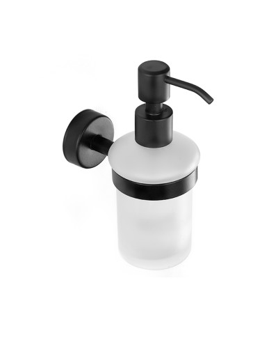 Δοχείο σαπουνιού γυάλινο MODERNO 2801 55 Μαύρο ματ KARAG