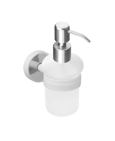 Δοχείο σαπουνιού γυάλινο OPTIMO 6801 99 Λευκό KARAG