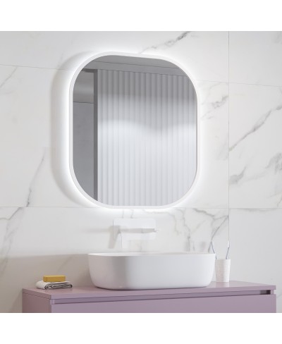 Καθρέπτης με κρυφό φωτισμό SHARON White KARAG 80x70cm