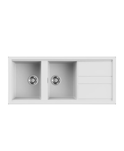 Νεροχύτης κουζίνας BEST 500 White 96 ELLECI 116x51cm