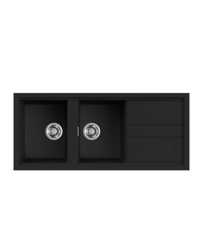 Νεροχύτης κουζίνας BEST 500 Black 86 ELLECI 116x51cm